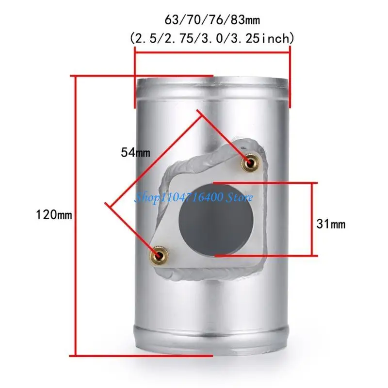 

y1gd Car Intake Pipe Modified Flange Air Meter Base for Mazda Vehicle Air Inlet Modified Accessories