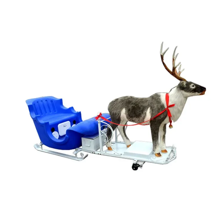 

Sled Sleigh Electric Car For Promotion Innovation Design Attractive Christmas Santa Reindeer