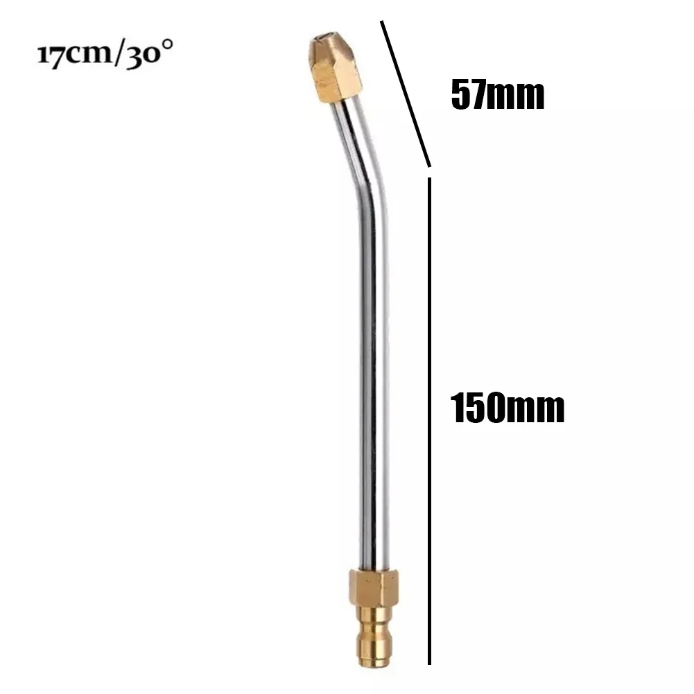 30° /90° /U-Shape Pressure Car Washer Angled Lance Extension Spray Wand Nozzle High Pressure Cleaning Machine Nozzle