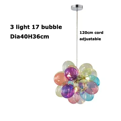 JIANKEXING Nordic Kreative Farbige Glas Ballon Anhänger Lampe Kleidung Shop Restaurant Küche Kronleuchter Warme Kinderzimmer Dekor Licht 9