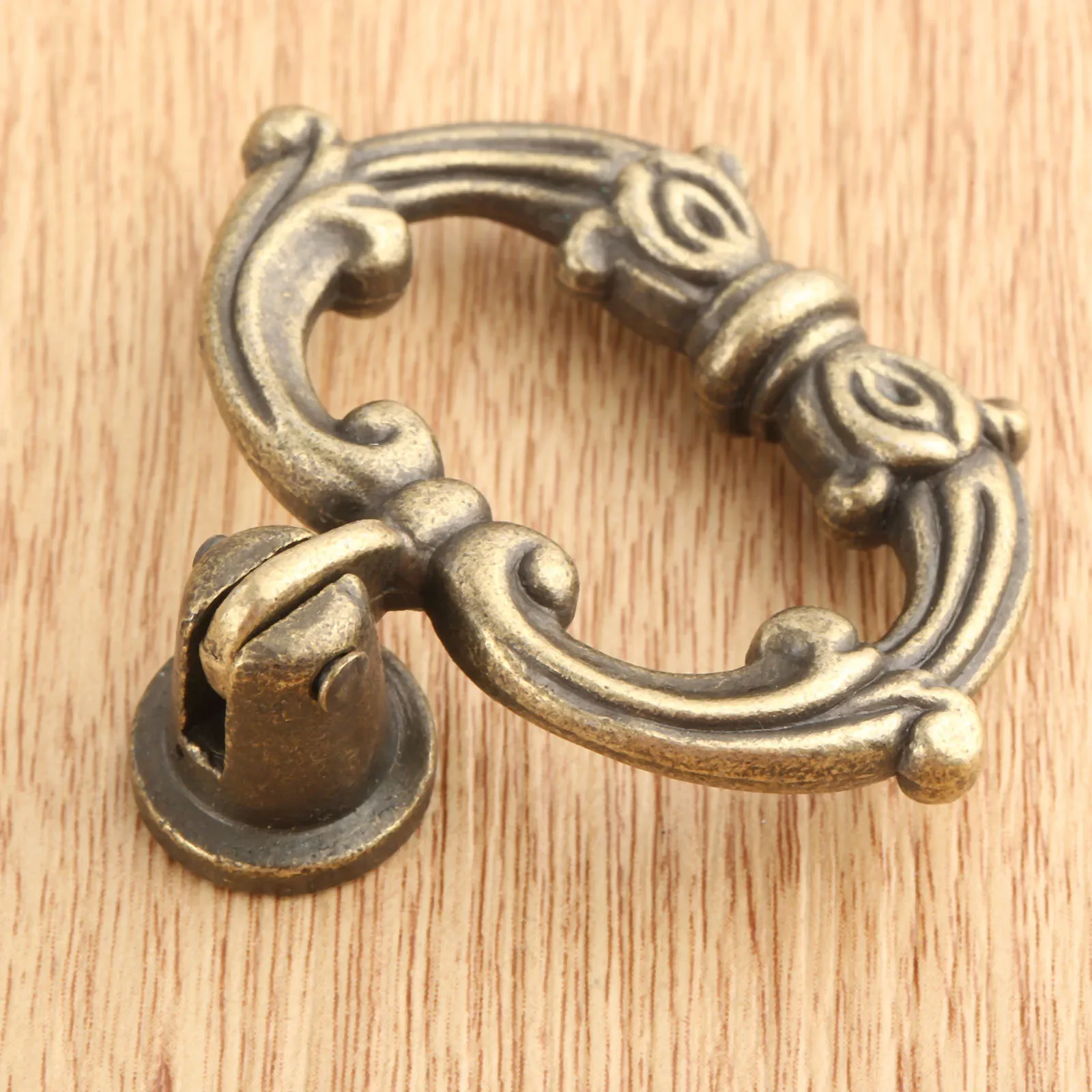 1Pc 47*42mm Antique Bronze Furniture Handle Zinc Alloy Cabinet Knobs and Handles Kitchen Drawer Cupboard Door Ring Pulls Handle