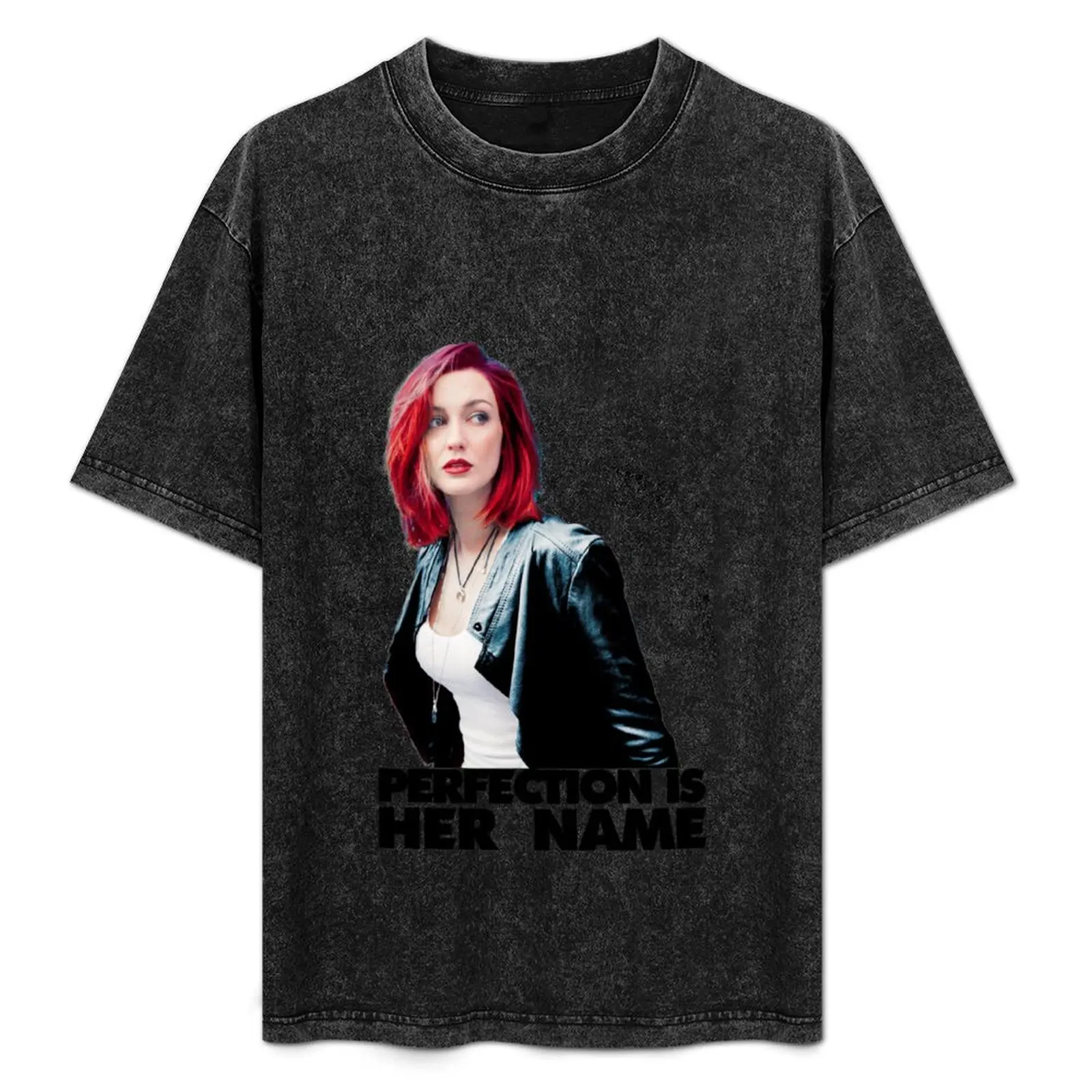 

Kat Barrell - Perfection is her name T-Shirt No Iron Casual Short Sleeve Top