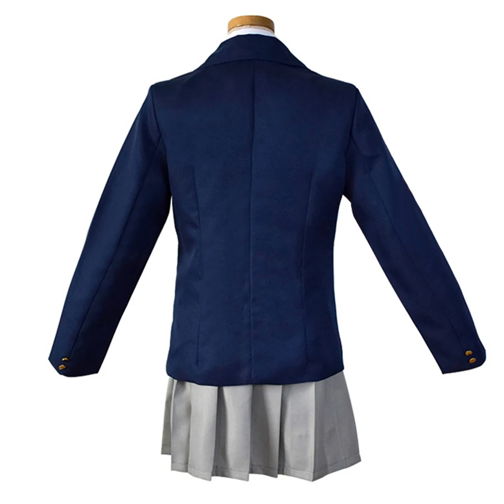 K ON Akiyama Mio Cosplay Costume para Meninas, Uniforme Escolar, Casaco, Camisas, Saias, Roupas Femininas, Fantasia Adulto, Dia das Bruxas, Fato de Carnaval