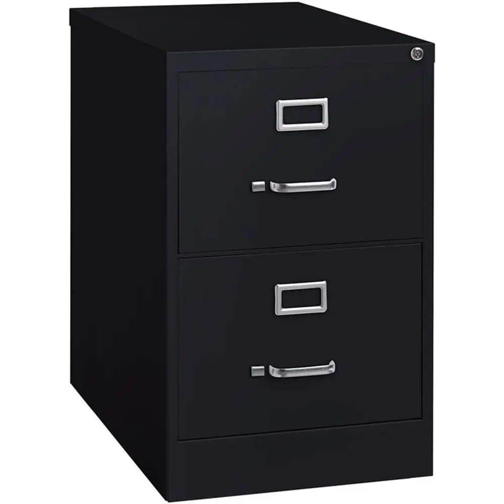 

Legal Size Lockable Black Metal Filing Cabinet, Pre-Assembled for Home or Office Use