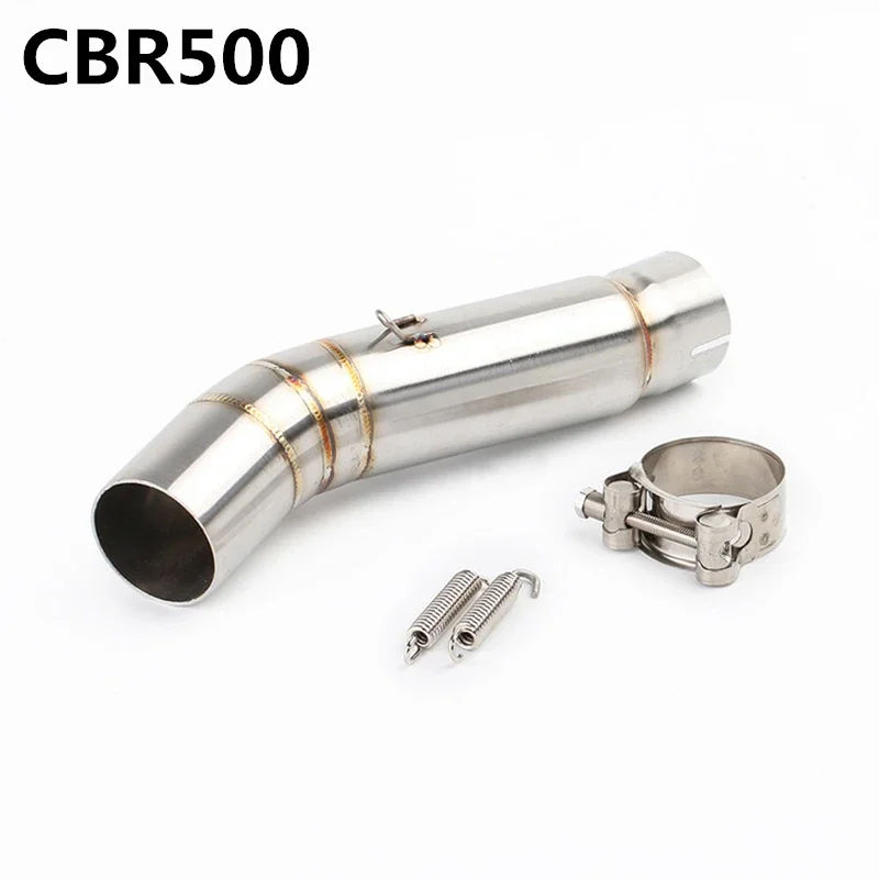 

Motorcycle Exhaust Middle Link pipe connector connection mid pipe For cbr500 CBR500X CBR500F CBR500R CBR300 CB300R