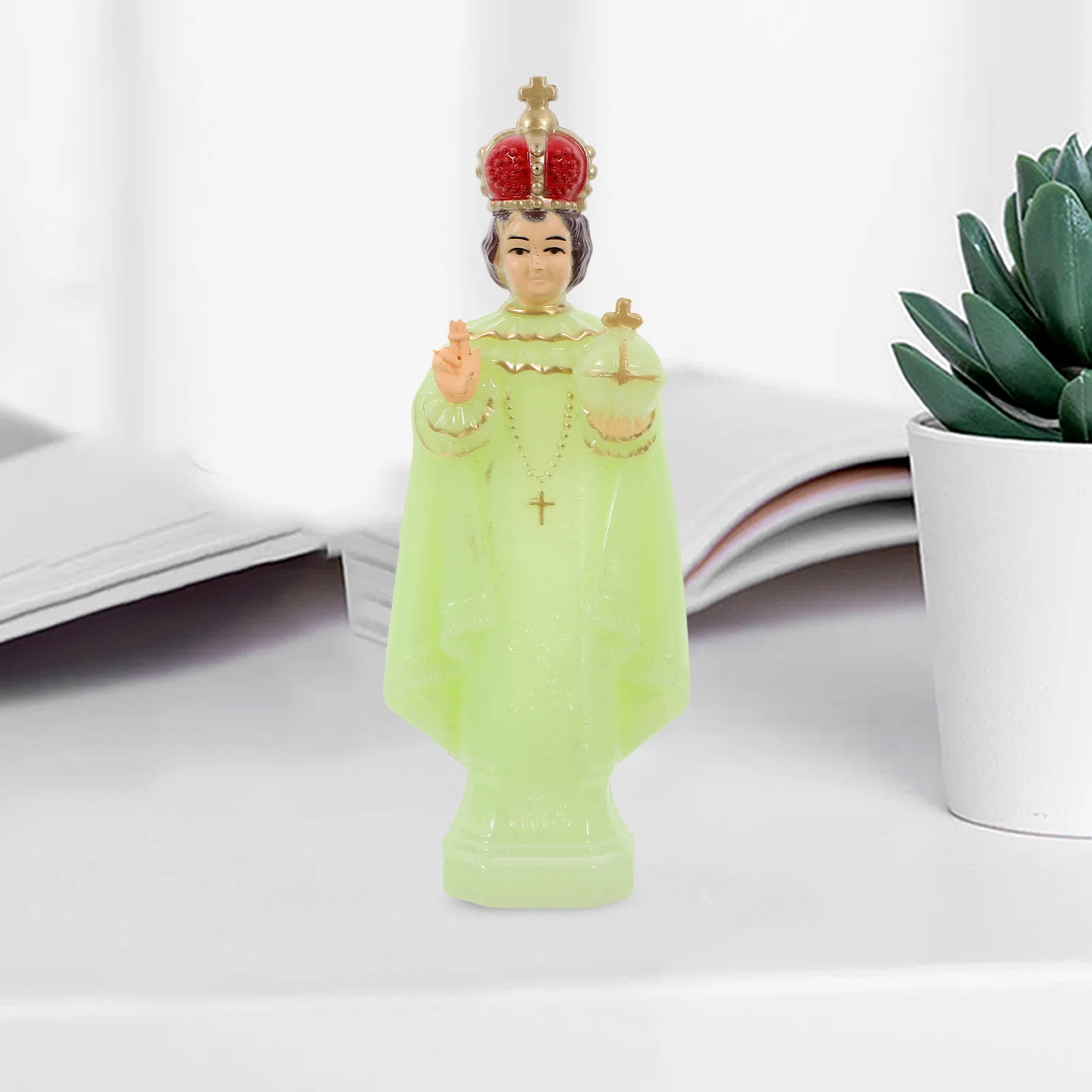 

Pvc Jesus Statue Ornament Religious Christmas Decorative Sculpture For Home Living Room Bedroom Table Church Handicraft