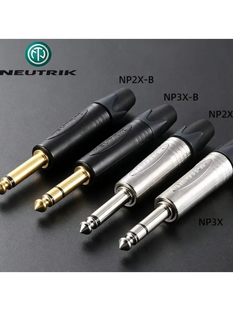Origineel! 20 stks/10 stks/5 stks NEUTRIK puur koper 6.35mm soldeerplug 6.5mm mono NP3X NP2X-B gitaar audio microfoon connector - afbeelding 2