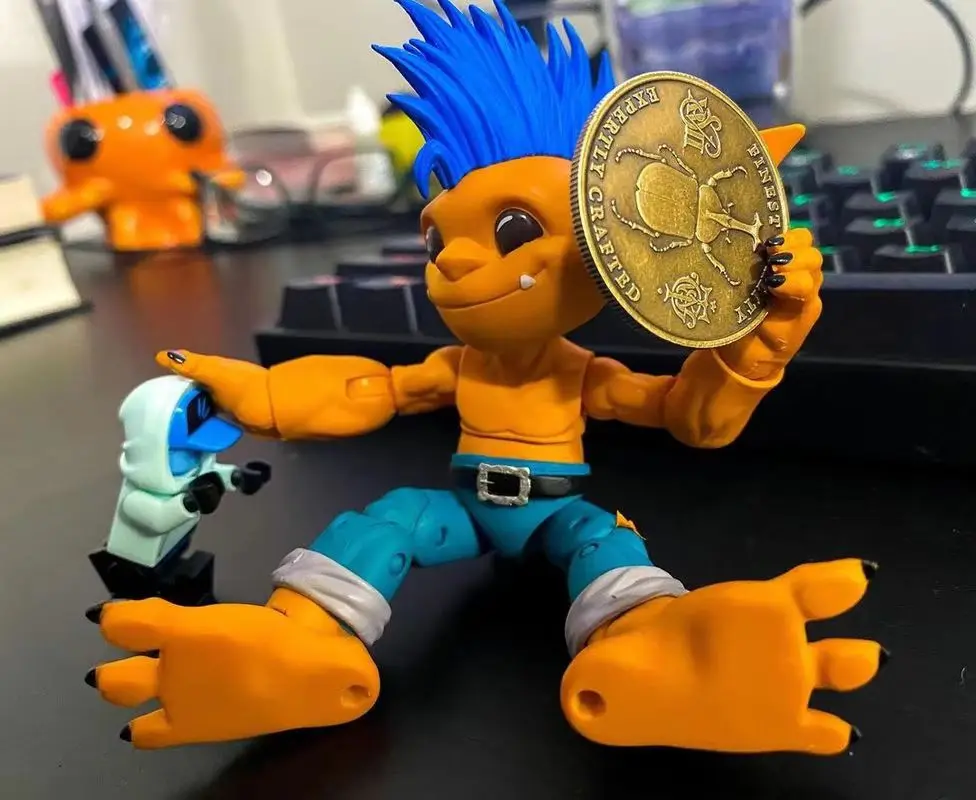 ในสต็อก Plunderlings Goblin Series 1 Wave 1/12 4 นิ้ว Action Figure ของเล่นคอลเลกชันของขวัญฮาโลวีนเด็กของขวัญ