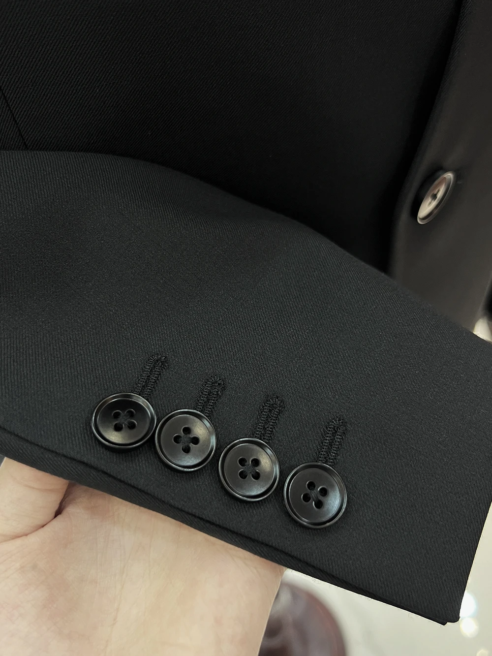 Fashion Custom Slim Fit Men's Commuting Black Office Business Suit