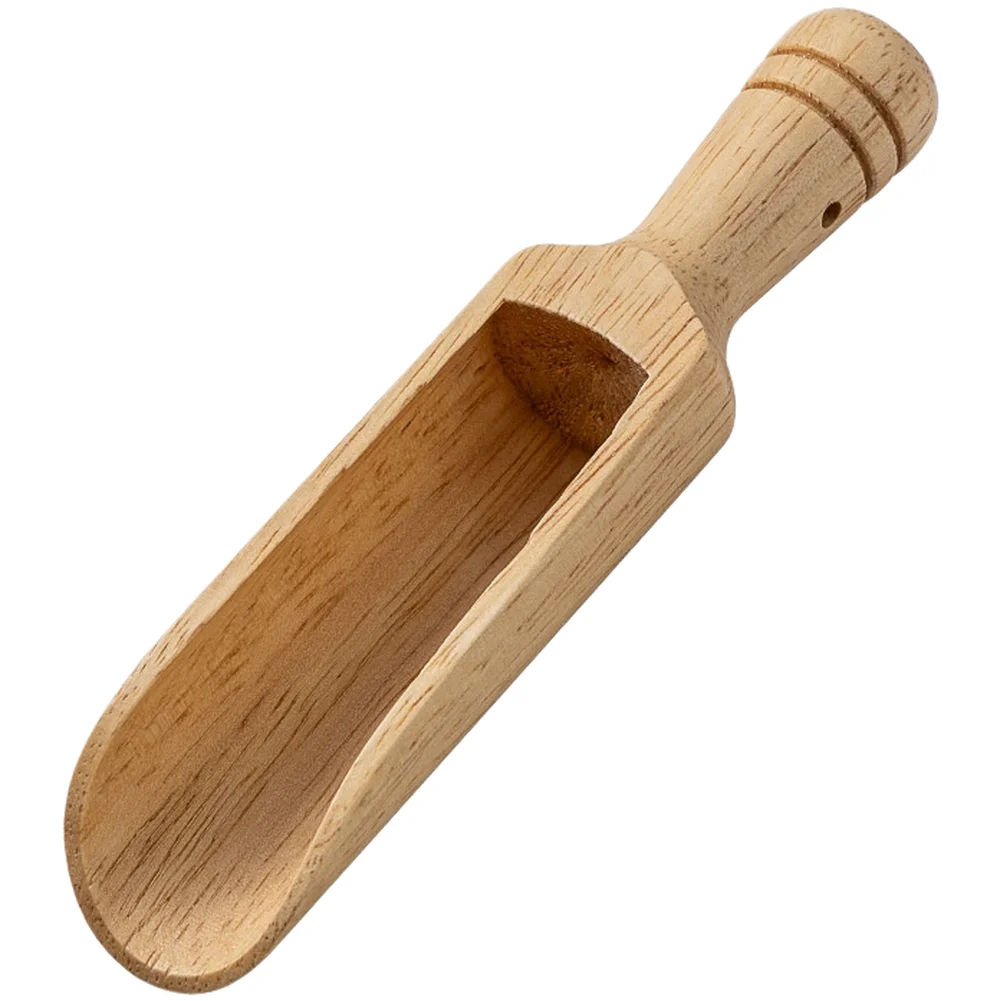 Solid Wood Seasoning Spoon Small Wooden Scoop For Salt Pepper Tea Coffee Spice Household Kitchen Cook Condiment Taking Tool Part