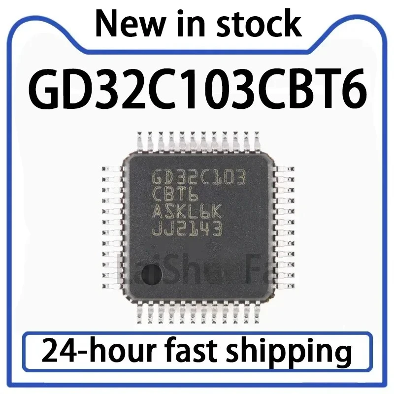 5PCS GD32C103CBT6 Package LQFP-48 32-bit Microcontroller MCU Chip in Stock