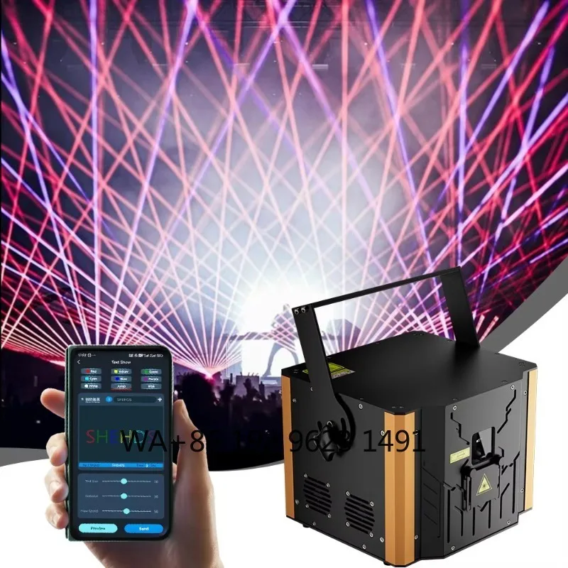 

Сценический светильник 12W RGB с анимацией, управлением через приложение и DMX512 для дискотек, вечеринок, клубов, свадеб, мероприятий и выступлений диджеев