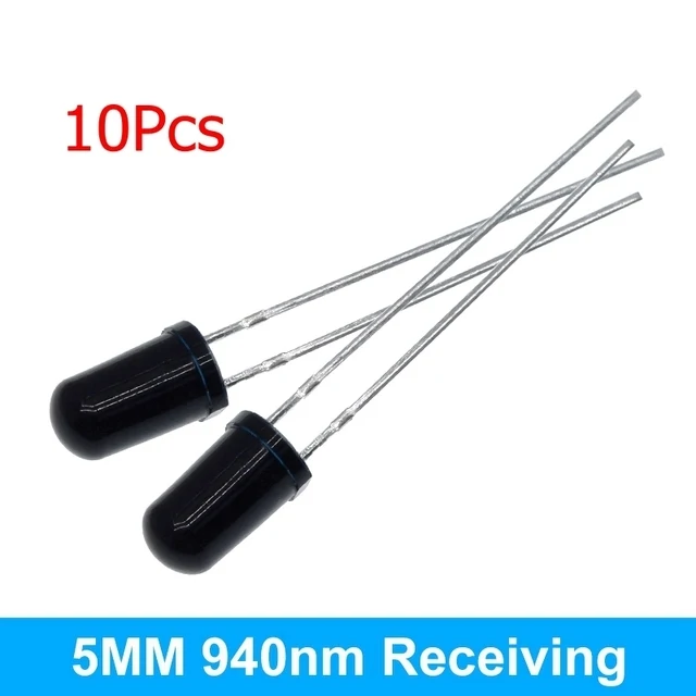 10 Đôi 3Mm 5Mm 940nm Đèn LED Hồng Ngoại Bộ Phát Và Bộ Thu Phát Hồng Ngoại Diode Điốt 301A Cho Arduino