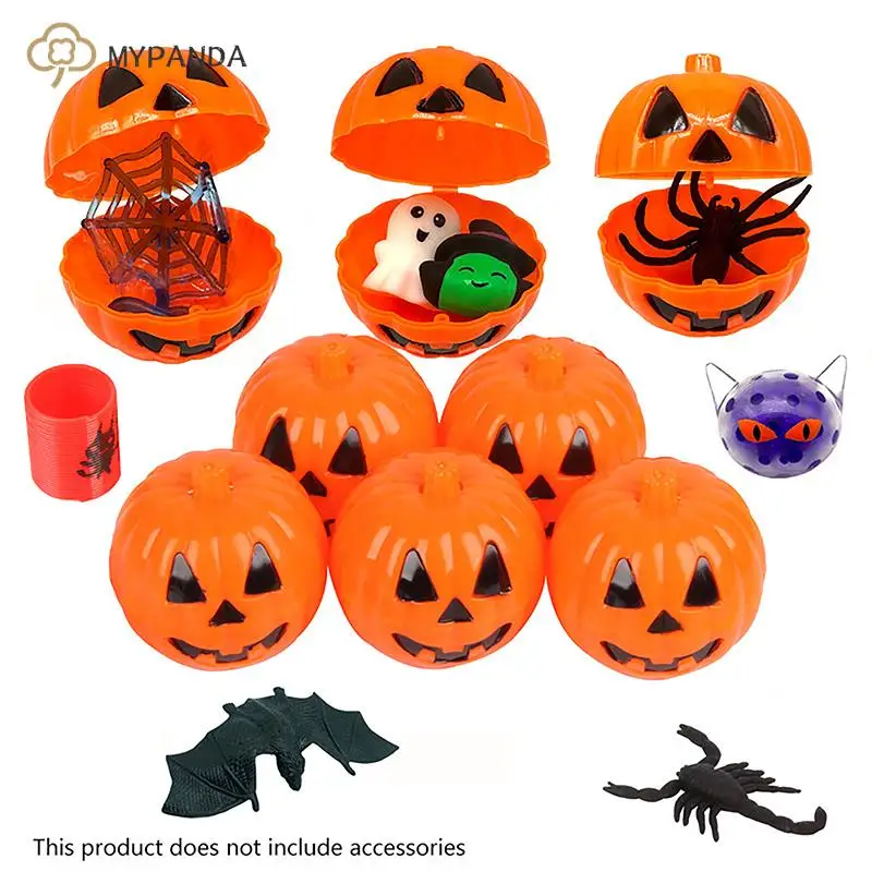 

1/3/5Pcs Halloween Pumpkin Candy Box Party Tricky Pumpkin Containers Snacks Storage Box Trick or Treat Kids Gifts