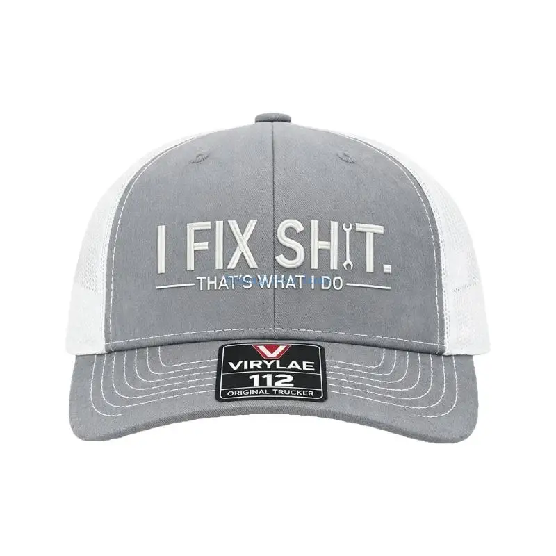 652B Unisex Embroidery Mechanic Baseball Cap Repairman Dad Hat For Workshop Outdoor Activity And Daily Fashion Headpiece