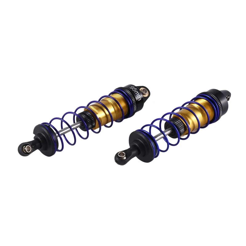 Regulowane olejowo części zamienne do amortyzatora metalowego 95Mm do ciężarówki Buggy RC 1/10 krótkiego kursu rajdowego samochodu Montser części do