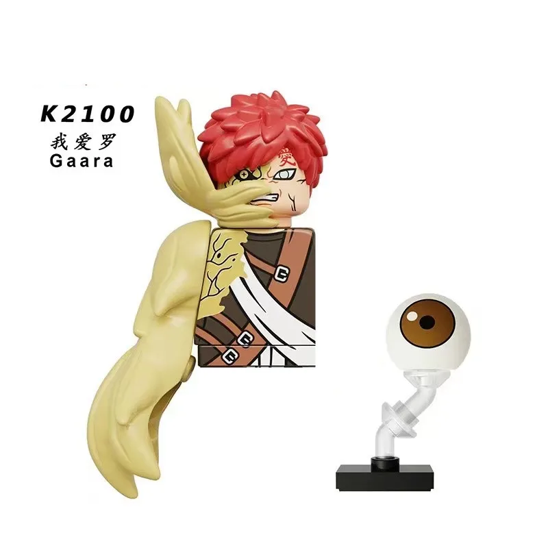 Naruto Bricks Anime Gaara Kimimaro Shikamaru Tayuya Mini Action Toy Figures Building Blocks Accessories Children Kids Gifts