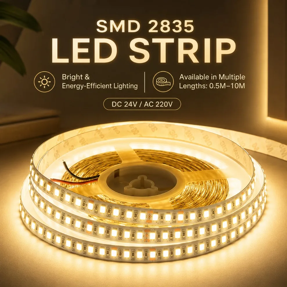 Double Row SMD2835 LED Strip AC220V/DC24V 240LEDs/M 10mm/11mm Cuttable Flexible Warm Neutral White for DIY Home Decor Lighting