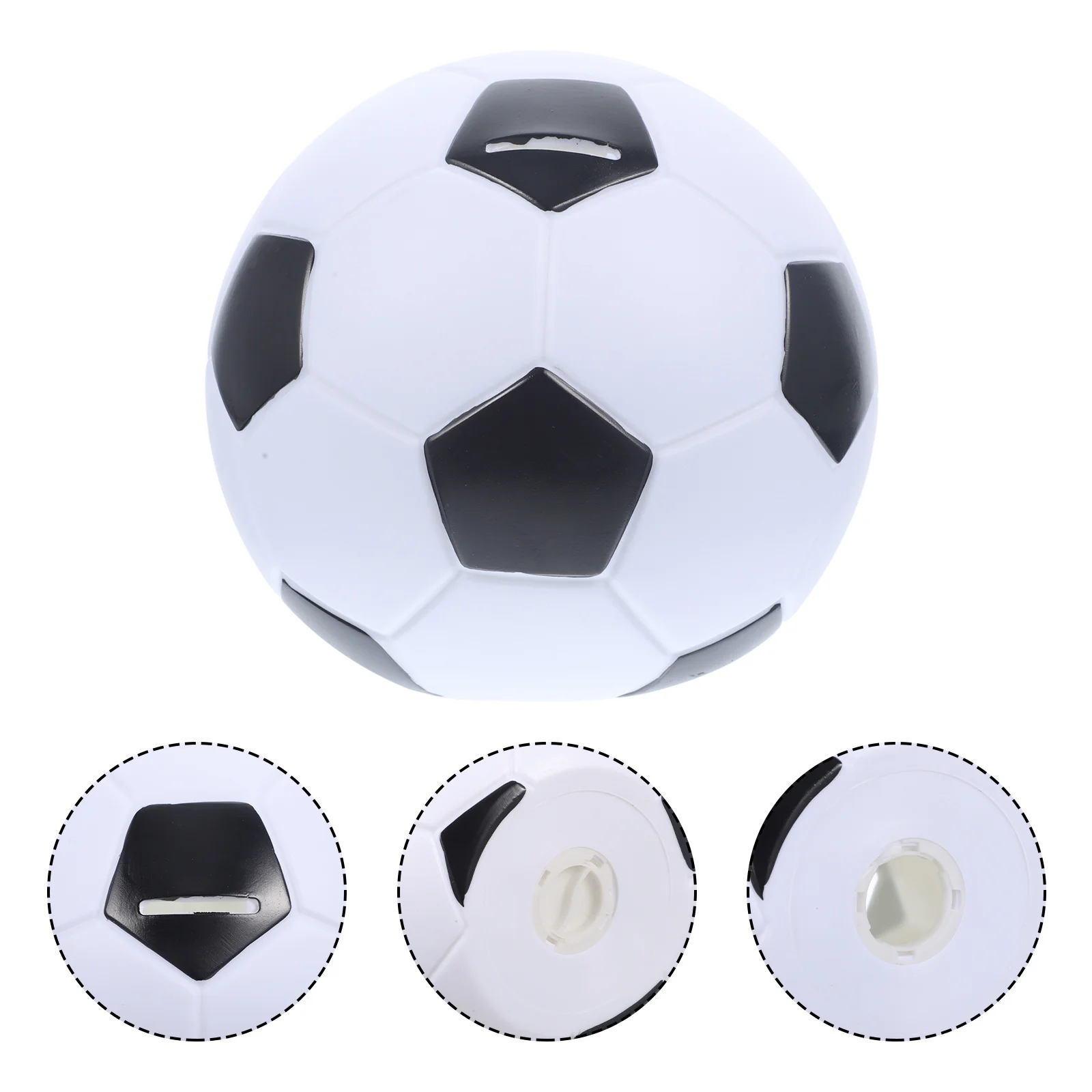 

Football Piggy Bank Vinyl Kids Money Bank Smooth Edge No Odor Cute Soccer Coin Jar For Children Adults Home Decoration