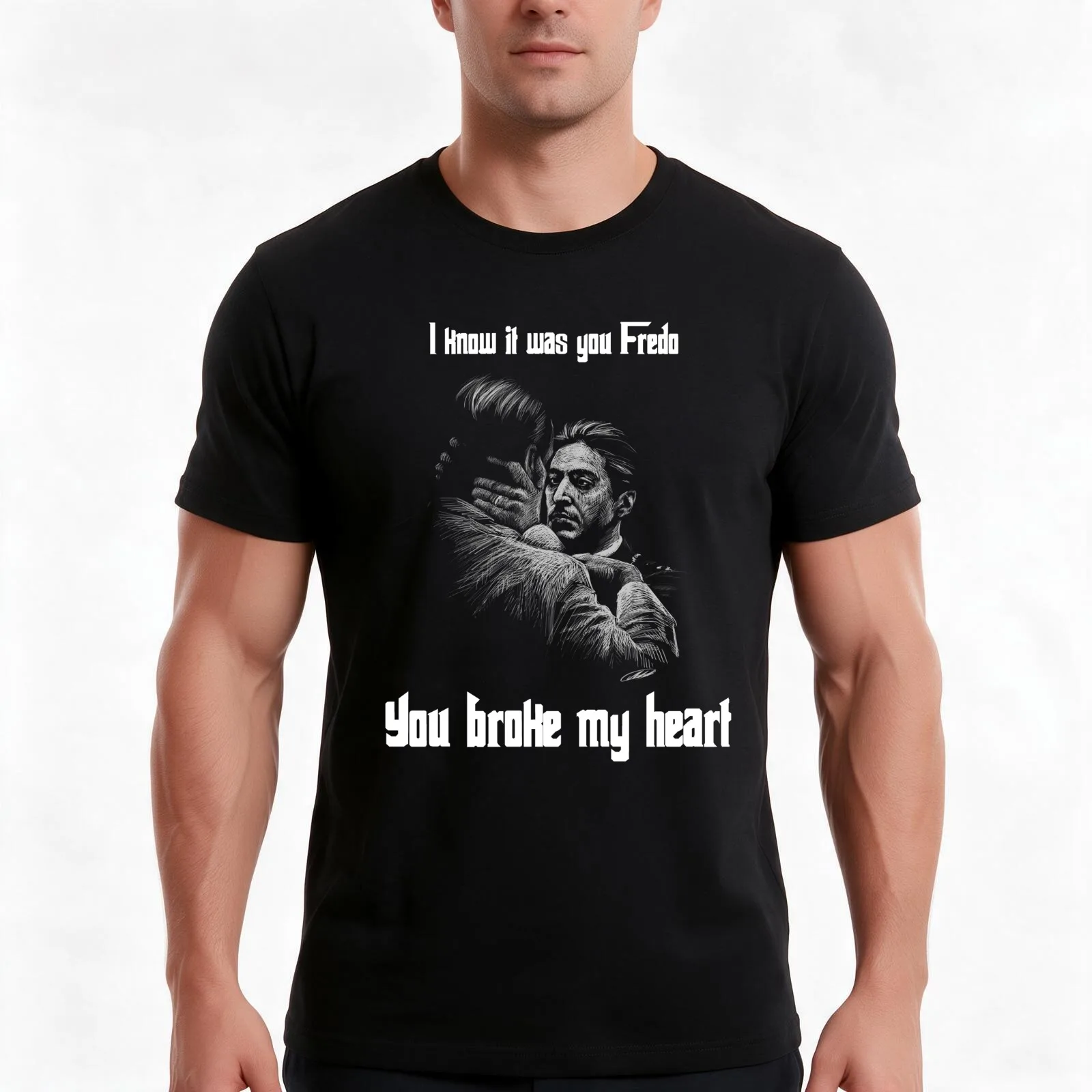 You Broke My Heart Fredo T-Shirt Summer Casual Cotton Tee Oversized Streetwear Tops Vintage Graphic Print Unisex Men Women