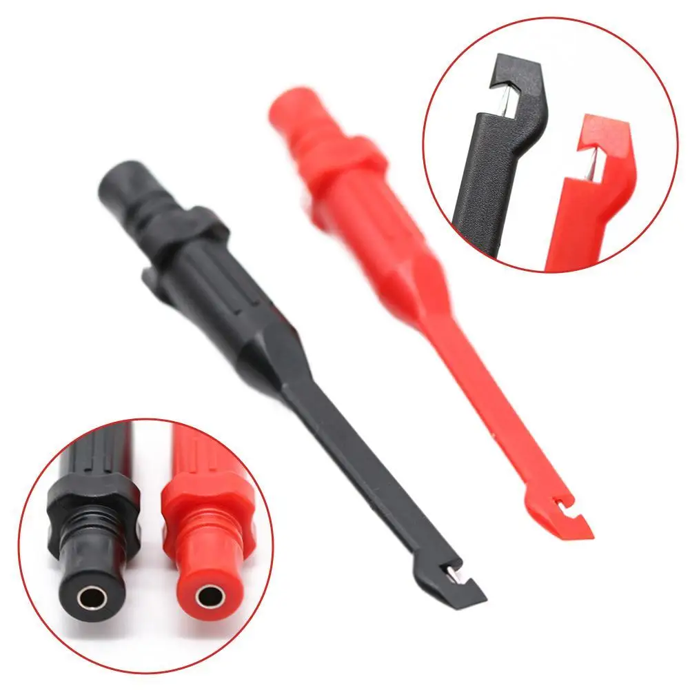 

2 шт. пробники для обнаружения автомобильных цепей, диагностический инструмент, тестовый зажим, инструменты для ремонта кабеля для мультиметров, осциллографов