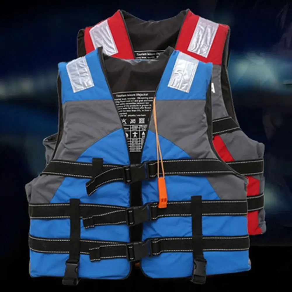 

Safety Straps Adults Life Jacket Waterproof with Survival Whistle High Buoyancy Jacket Easily Adjustable Lightweight