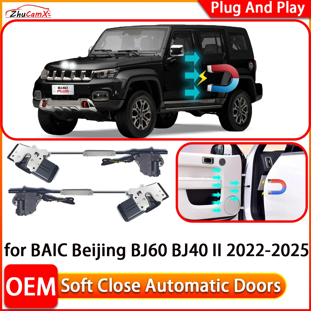 

for BAIC Beijing BJ60 BJ40 II 2022-2025 Car Automatic Electric Soft Close Door Closer Power Closing Door Comfort Closing System