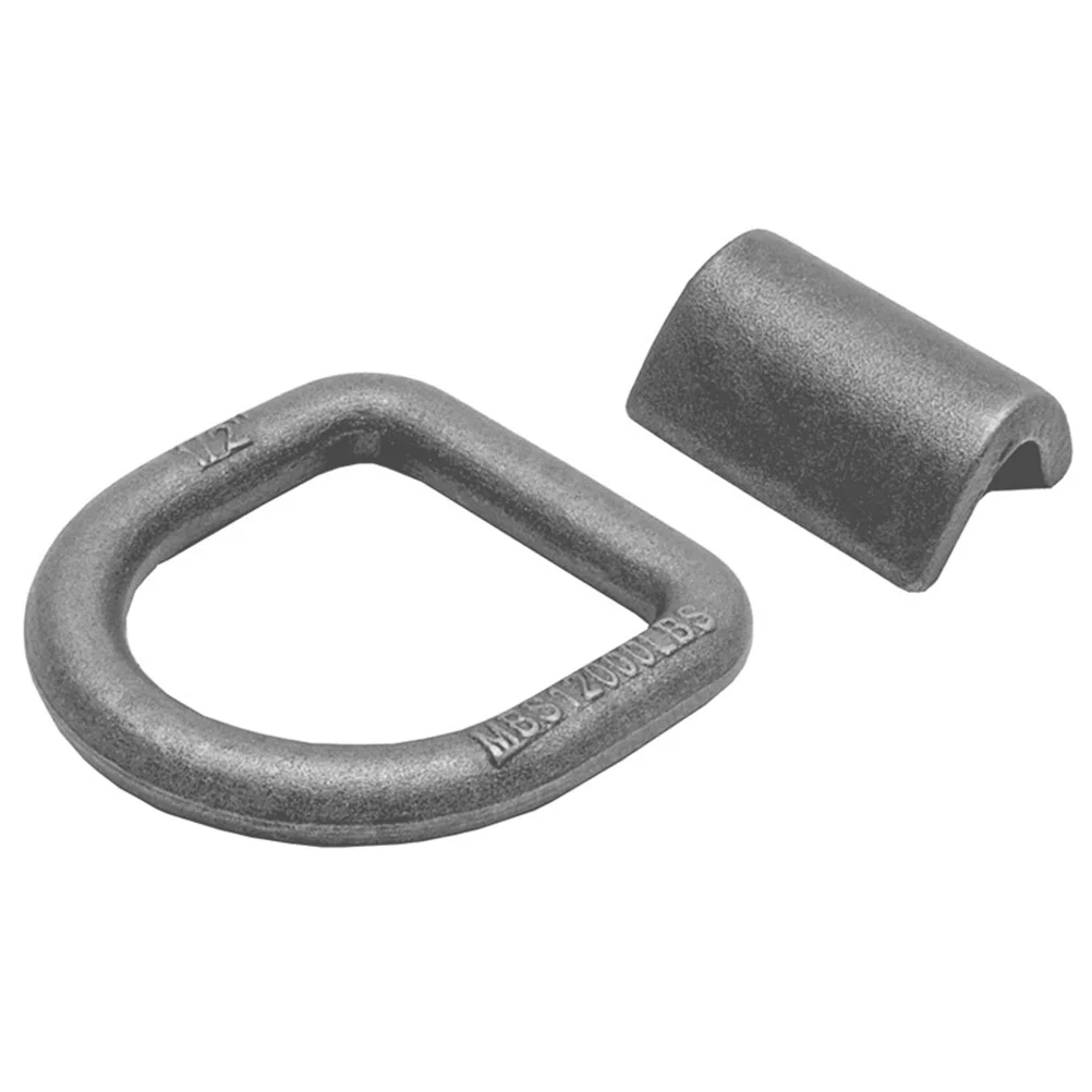 

Welded Heavy Duty D Ring Trailer Tie Down Anchor Forged Metal Truck Bed Hooks Trailer Cargo Securing Accessories