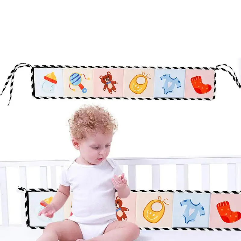 

Crib Books For Babies Sensory Toys Soft Book Cloth Books Crib Toy Chewable High Contrast Fine Motor Toys Educational Toys For Bo