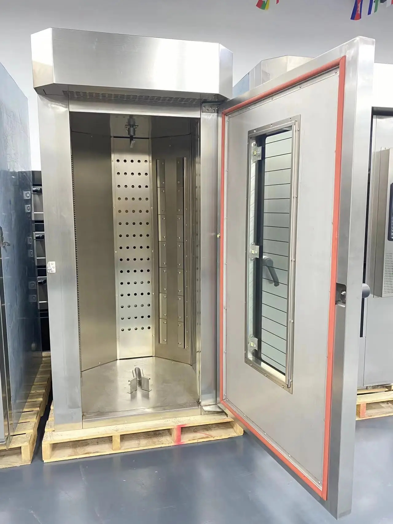 رائجة البيع 15 طبقات 15 لوحة فرن دوار بالهواء الساخن التجاري للأغذية المخبوزة لكعكة القمر وصنع الخبز موقد فرن المصنع