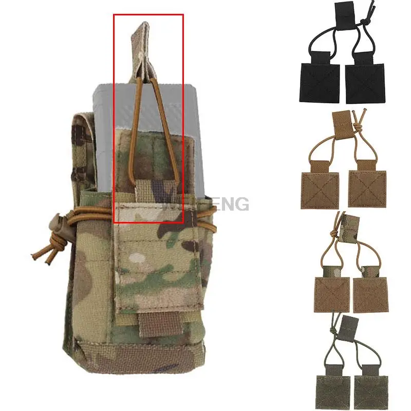 Tactical Radio Fastener Magazine Pouch Fixing Buckle For Tactical Chest Hang with D3CRM Specifications Adjustable Elastic Rope