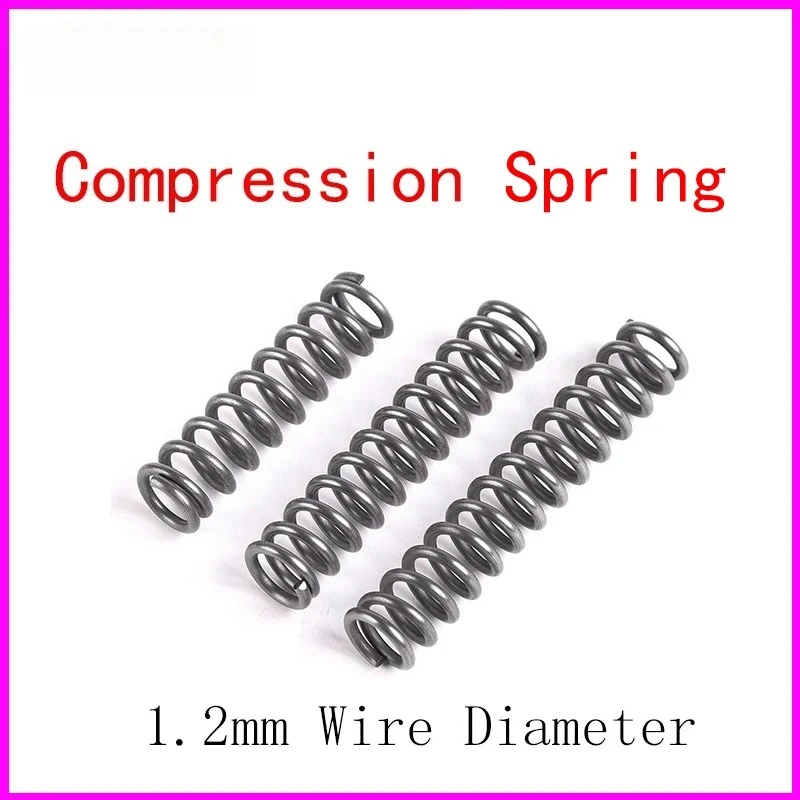 65Mn Precision Compression Spring 1.2mm Wire Dia 6-22mm OD | High Elasticity Spring Steel for Electronics, Precision Instruments