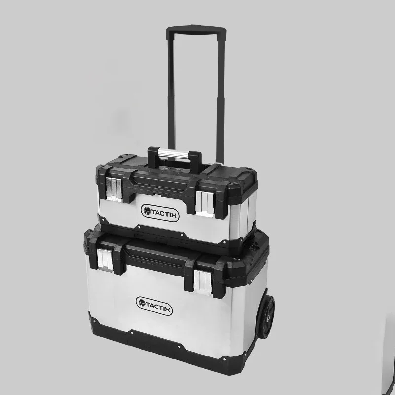 Scatola portautensili multifunzionale Grande carriola che trasporta carrello portautensili in plastica Accessorio portatile per organizer hardware professionale