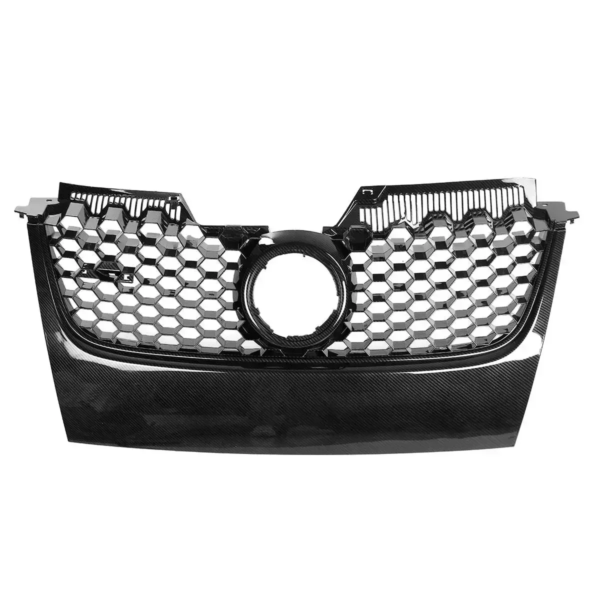 MK5 GTI Front Bumper Lower Grille + Front Hood Center Grille + Fog Lamp Grille Cover For VW Golf MK5 GTI For Jetta GT 2005-2009