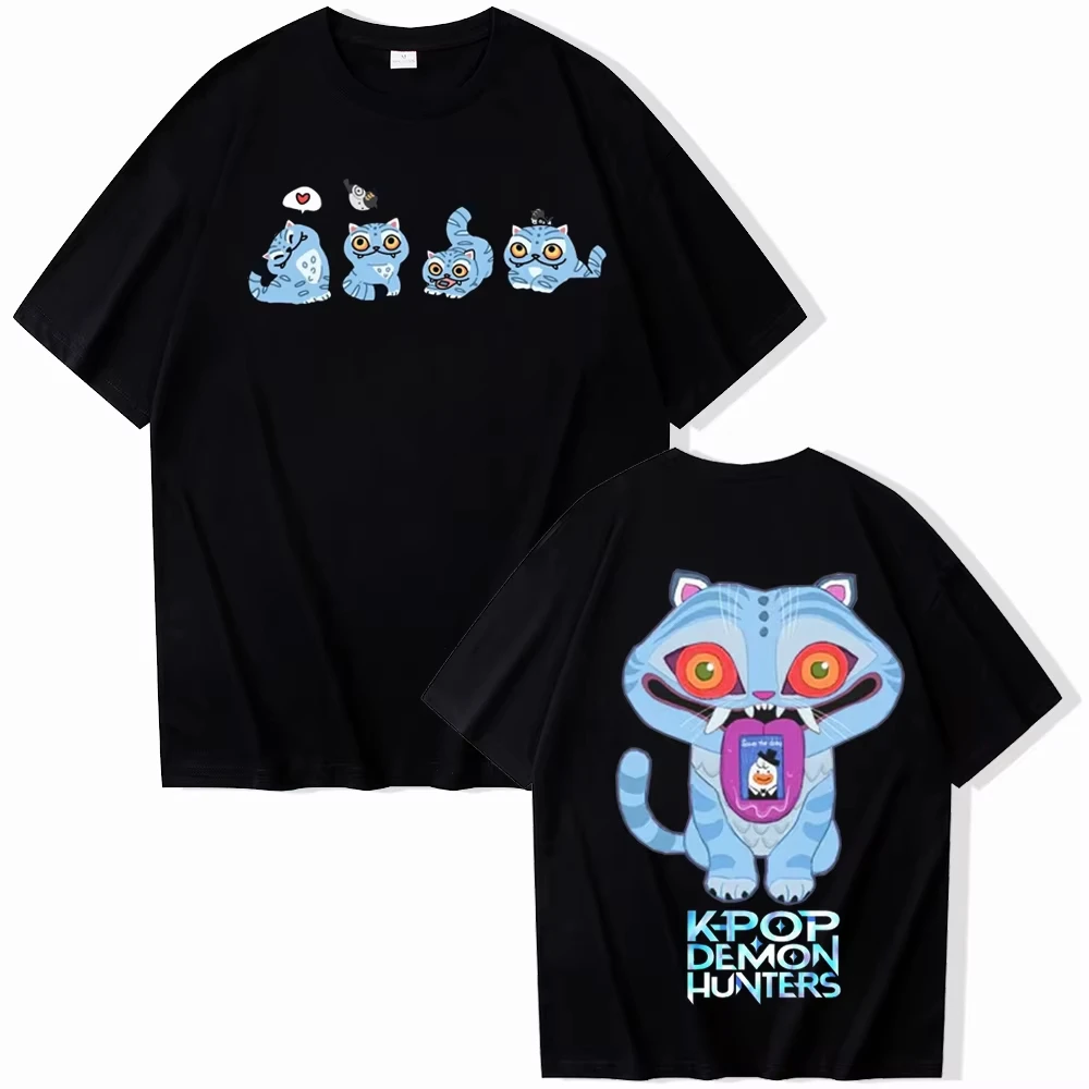 

KPop Demon Hunters Tiger T-shirt Harajuku O-neck Casual T-shirts Gift Summer Short Sleeve Fans Gift Cool T-shirts 2025 Tops