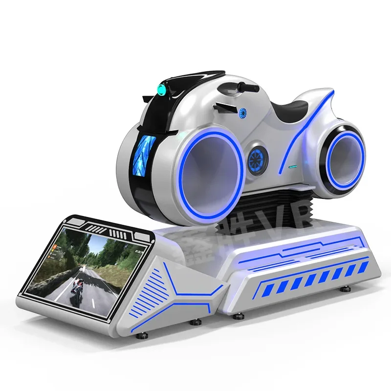 vr motorcycle virtual driving simulator commercial light wheel video game console equipment