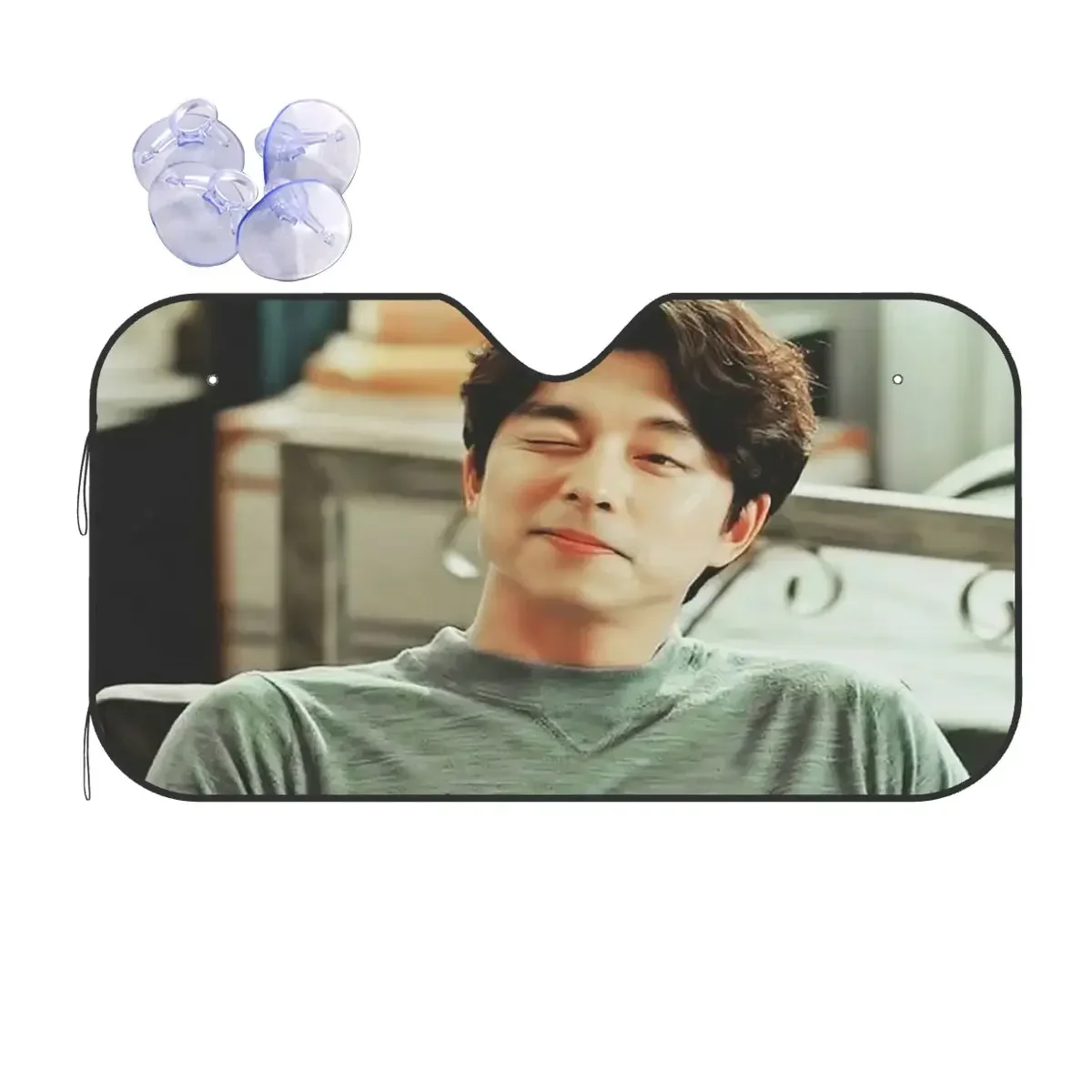 

Gong Yoo Windshield Sunshade Korean Idol Creative Car Front Windshield 70x130cm Car Window Windscreen Cover Sunscreen Curtain