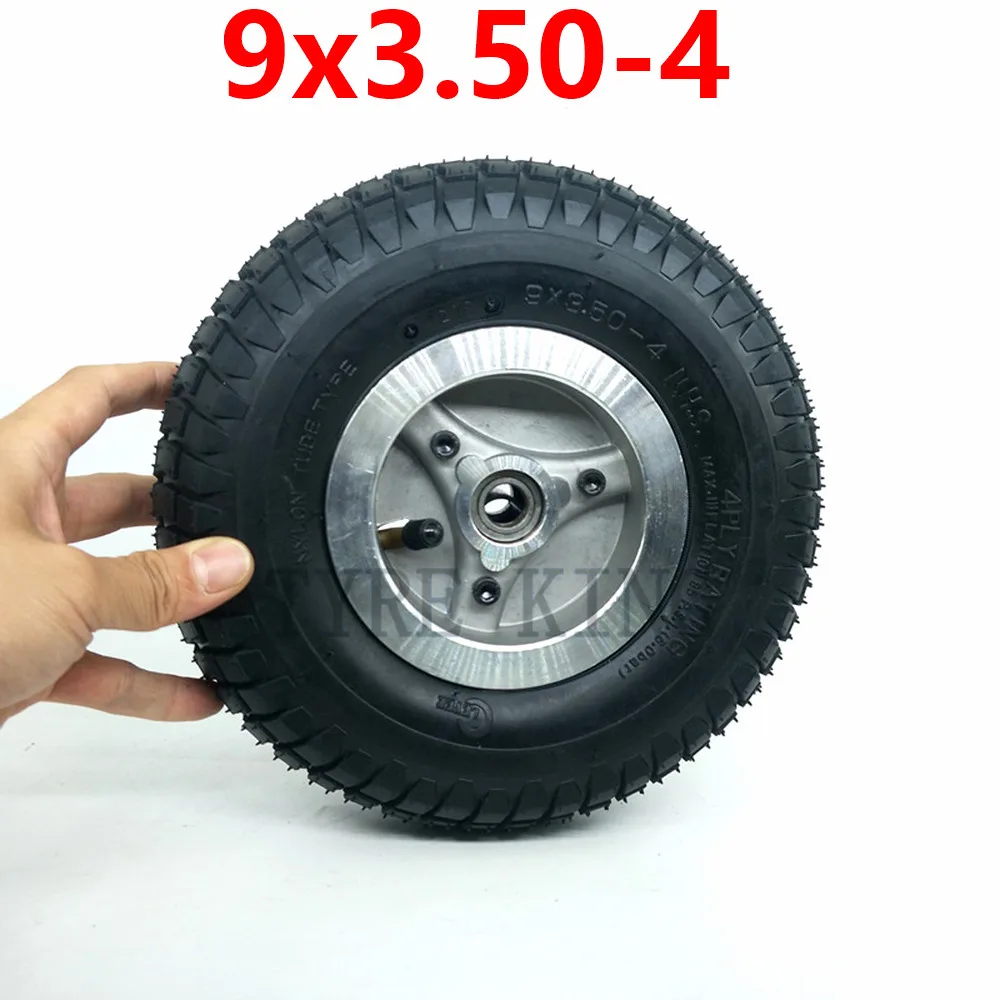 High Quality 9 Inch  9x3.50-4 Tube Tire Wheel Fits Scooter Skateboard Pocket Bike Electric Tricycle 9*3.50-4 Tyre Wheel Parts