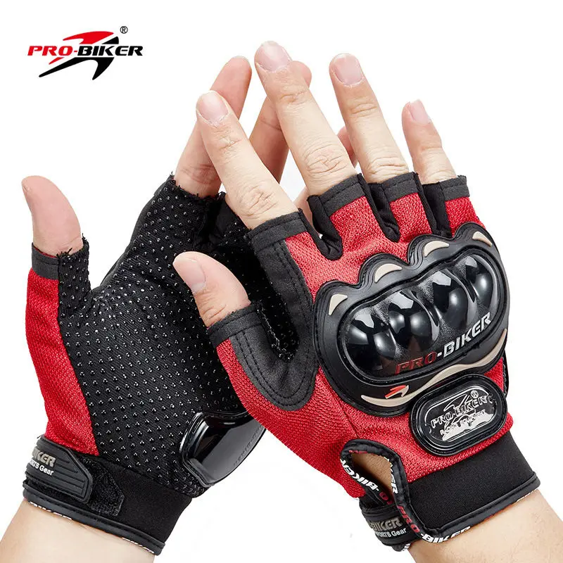 New PRO-BIKER Half Finger Motorcycle Gloves Motorcross Dirt Racing Riding Scooter Guantes Motocicleta Moto Gloves 04C