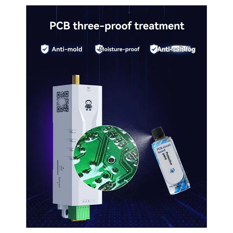 New!Industrial Grade AT Support TCEC05-485 RS485 To Ethernet Serial Server DC8-28V RS485 TCP/UDP MQTT Small Size Modbus