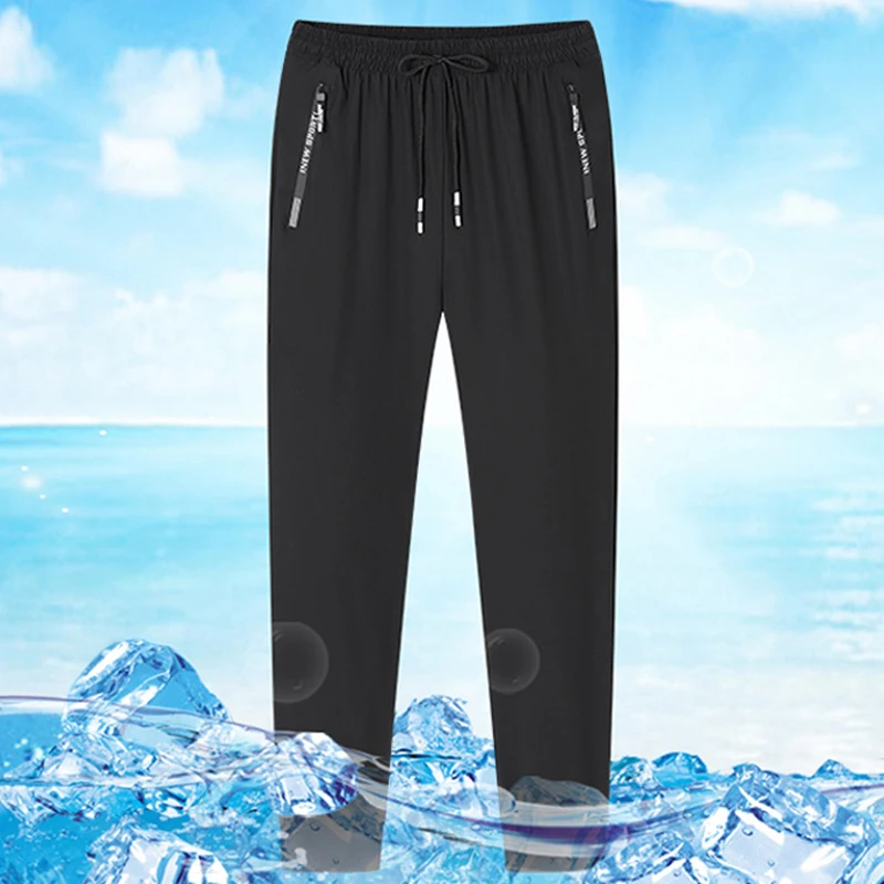 

Summer Sweatpants Men Gym Fitness Casual Pants Men Running Jogging Quick Dry Breathable Trousers Men Women Pants with Pockets