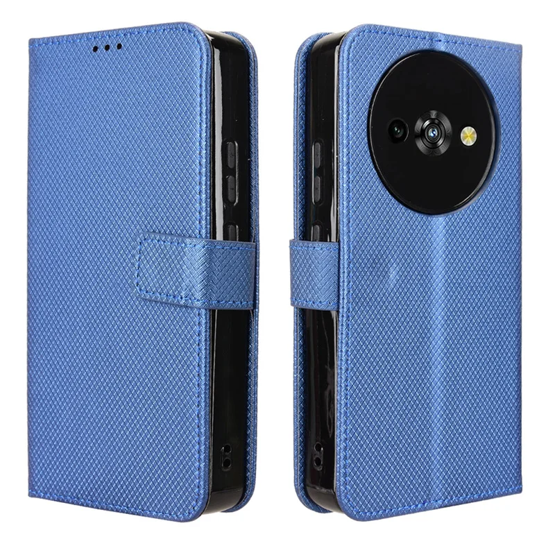 Ajuste en Oukitel C59 patrón de diamante Cartera de lujo correa de cuero para Oukitel C59 Pro Funda de cuero magnética
