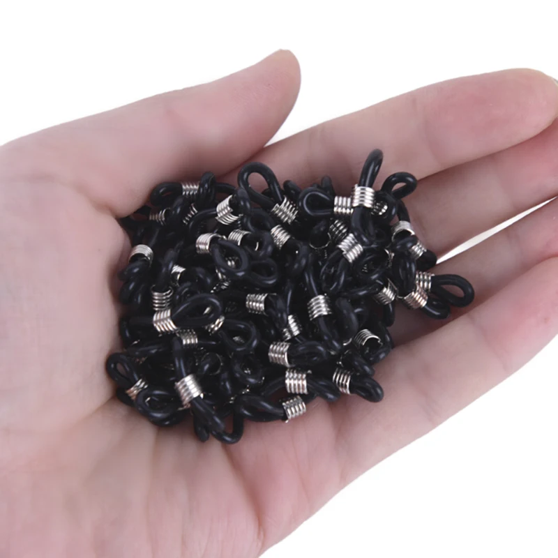 100 Stücke Brillen Brillenkette Riemenhalter Gummischlaufe Enden DIY Mode – Detail 13