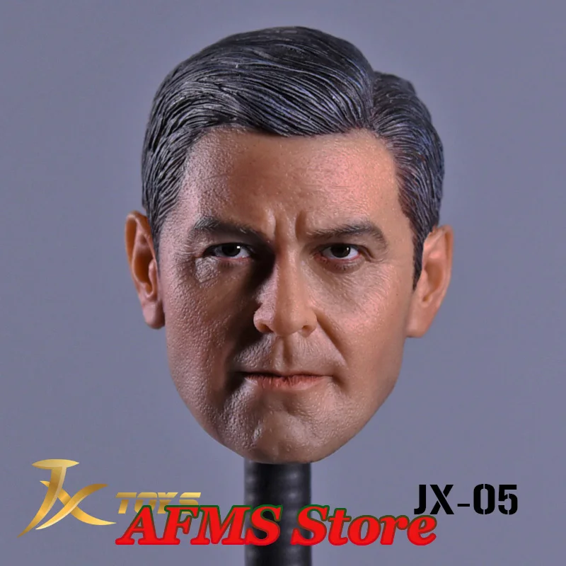 1/6 Scale Men Ryan George Clooney Han Solo Don Cheadle Leonardo DiCaprio Tony Stark Head Sculpt Carved for 12'' Action Figure