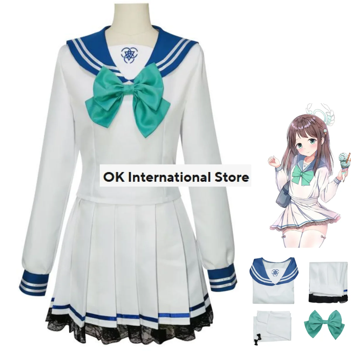 Anime Game Blue Archive Kurimura Airi Cosplay Costume Japan South Korea JK School Uniforms Skirt Adult Woman Lovely Sailor Suit