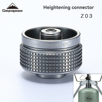 CAMPINGMOON Aluminum Alloy Z03 Camping Stove Heightening Connector Alpine Flat Gas Tank Adapter
