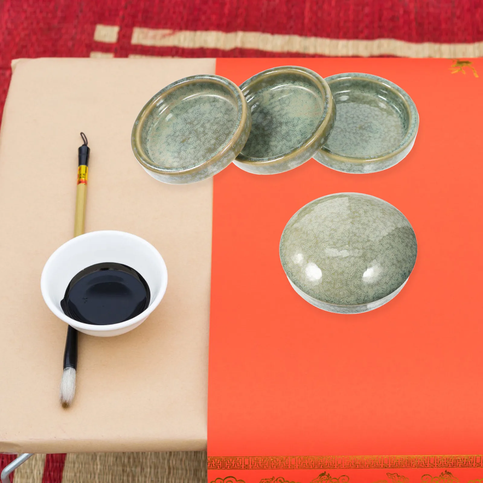 

Набор многофункциональных керамических палитр для смешивания акварели, масла и чернил, удобные подносы для пигментов для художников, студентов и любителей творчества