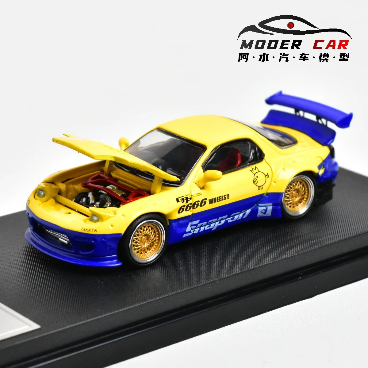 Master 1:64 Mazda RX7 FD3S Rocket Bunny Diecast Model Car