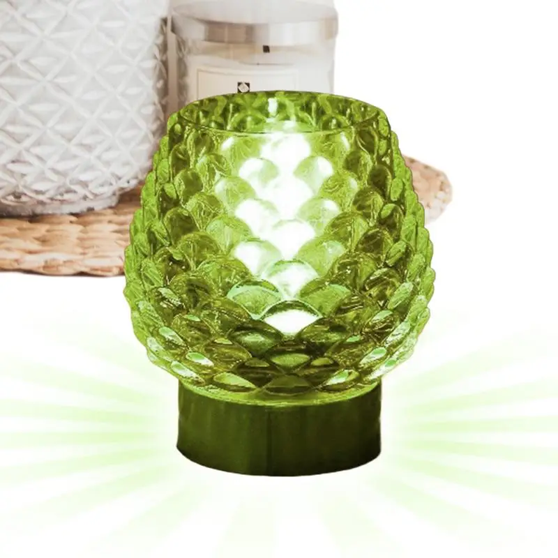 

LED Night Light Battery Operated Lamp Cordless Lamp Portable Pine Cone Shaped Nightstand Ambient Light for Kids All Ages Friends