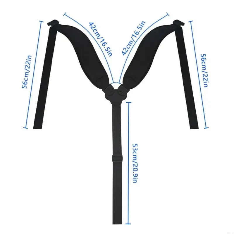 Ergonomischer Premium-Golftaschen-Schultergurt mit Polyesterstruktur, geeignet für bequemes Tragen und schnelle Installation – Detail 6